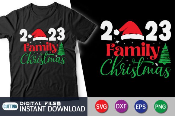 2023 Family Christmas T-Shirt: A Versatile Graphic Design Asset