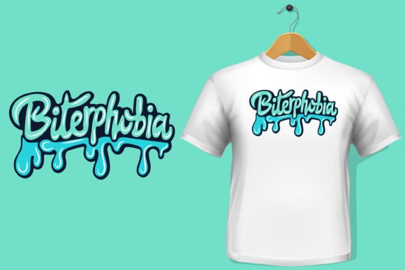 Biterphobia: A Bold Typography Embroidery Design
