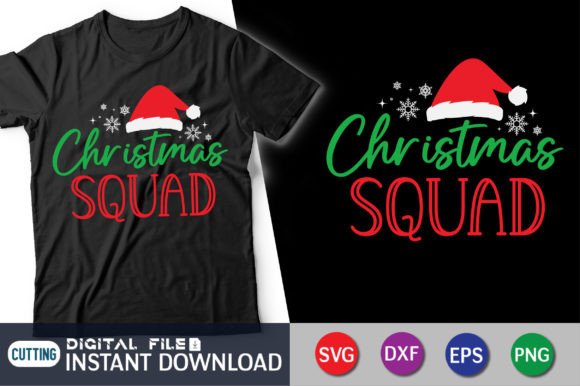 Christmas Squad Funny T-Shirt: Graphics for Holiday Tees