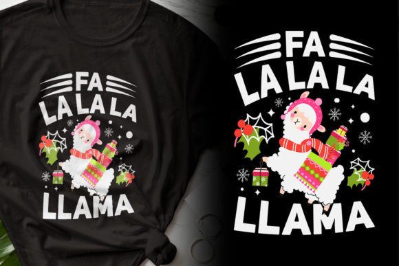 Fa La La Llama Christmas Graphics for Illustrations