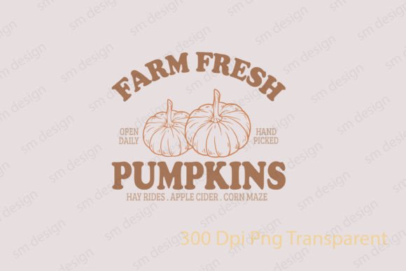 Farm Fresh Pumpkins: Fall SVG PNG for Crafts & Graphics