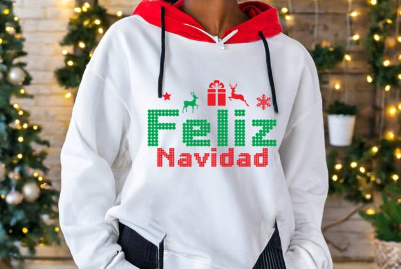 Feliz Navidad Christmas: A Festive Embroidery Design