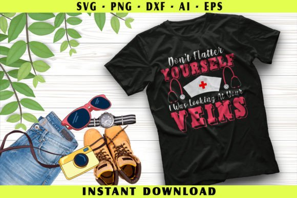 Funny Nurse: A Playful Graphics Addition for T-Shirt Designs
