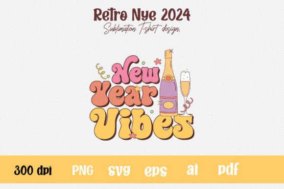Happy New Year 2024 Png: A Versatile Graphic for T-Shirt Designs