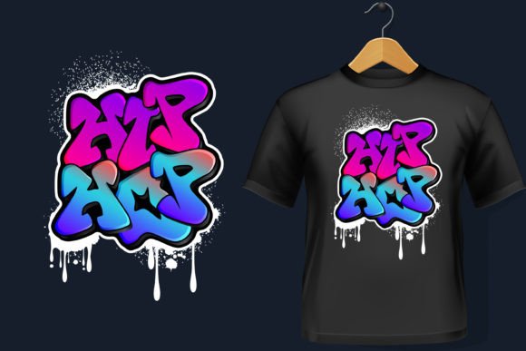 Hip Hop: A Bold Graphic for T-Shirt Designs