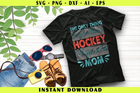 Hockey Player is His Mom: A Perfect T-Shirt Design for Branding