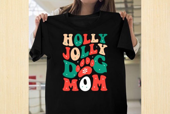 Holly Jolly Dog Mom: A Festive Embroidery Delight