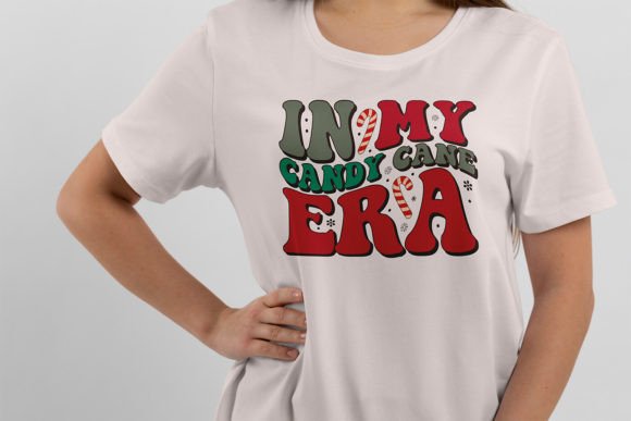 In My Candy Cane Era: A Festive T-Shirt Design for Crafters