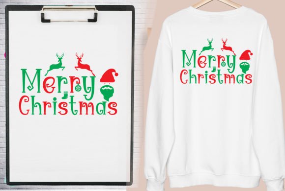 Merry Christmas Sweater Design for T-Shirt Graphics