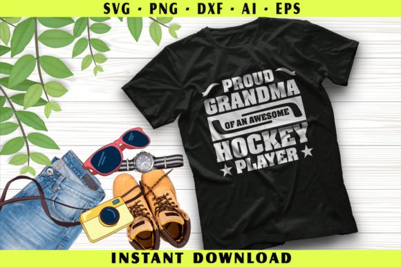ProudGrandma of an Awesome Hockey Player: A Versatile Graphics Asset