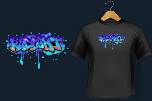 Radiant: A Bold Graffiti Typography for T-Shirt Designs