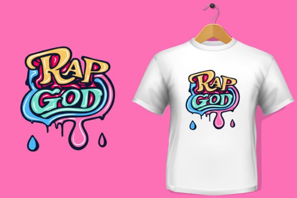 Rap God: Bold Graphics for T-Shirt Designs and More