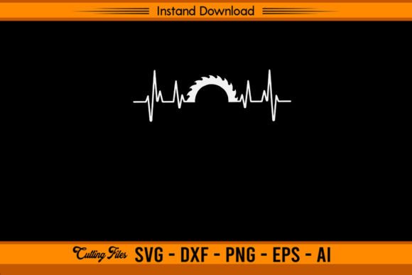 Saw Heartbeat Carpenter Woodworker: A Perfect Fit for T-Shirt Designs and Graphics