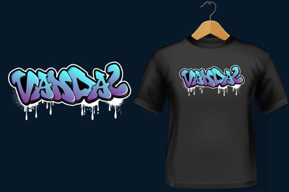 Vandal: Bold Graffiti Graphics for T-Shirt Designs
