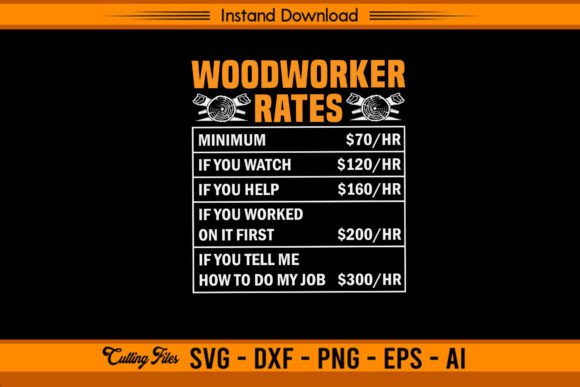 Woodworker Rates: A Versatile Graphic for T-Shirt Designs